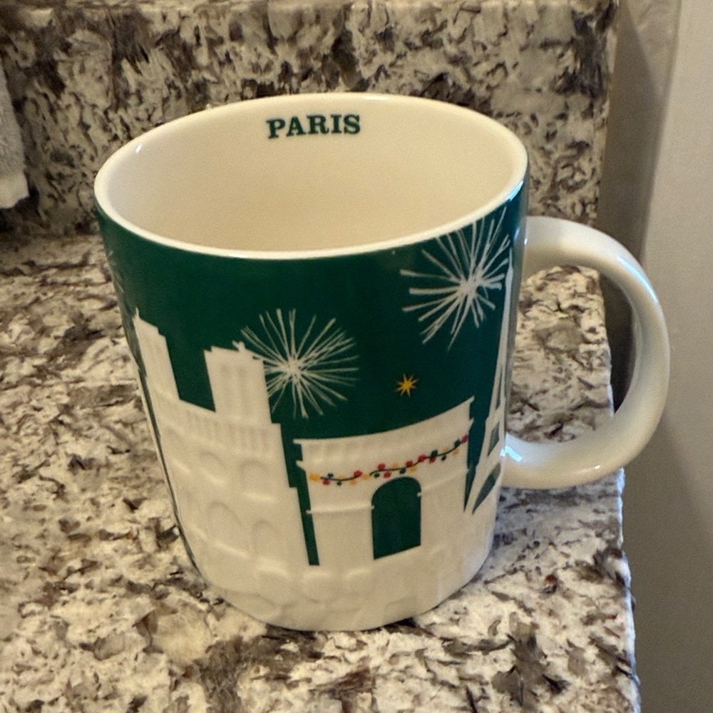 Starbucks Paris Mug - Green and White